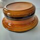 Vintage Luwasa cache-pot in brown caramel and black, ceramic, 1975