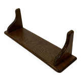 Vintage wall rack book shelf 1970s wood minimalist design