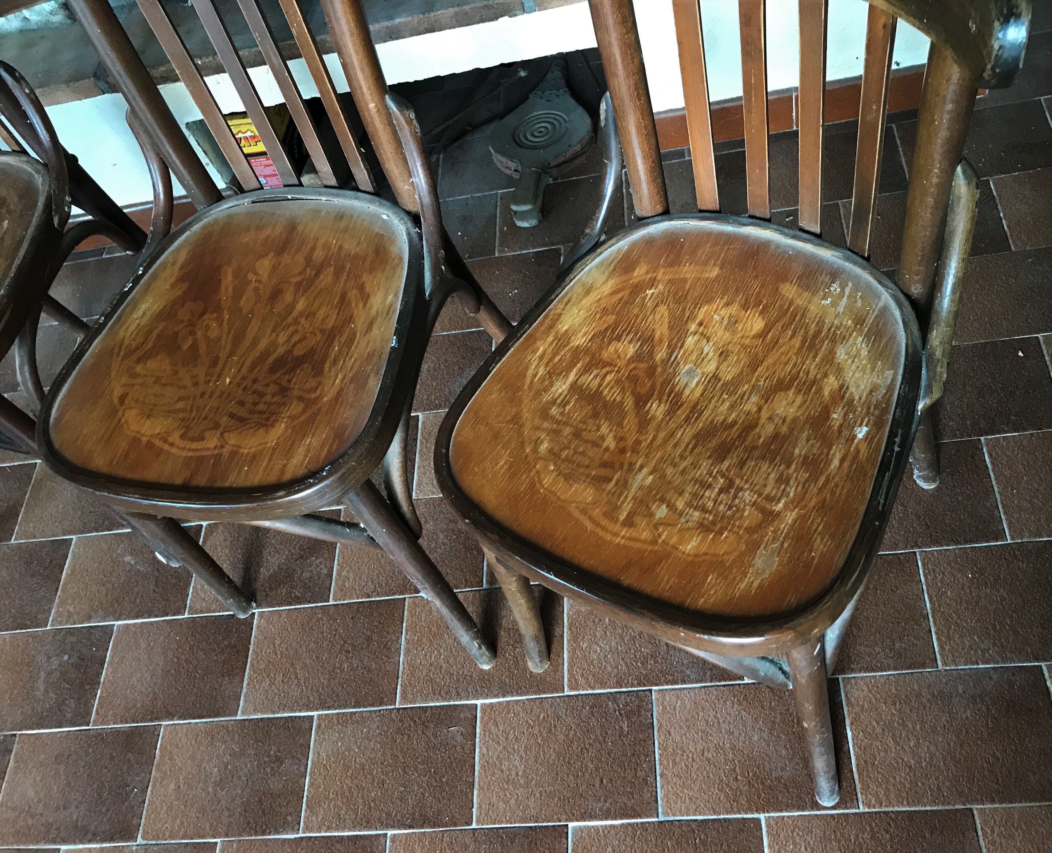 Set of 4 baumann bistro chairs