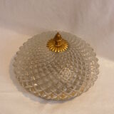 Glass and brass 2 ceiling lights