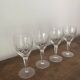 Verre à vin en cristal ciselé vintage 4 pièces