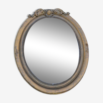 Old oval mirror