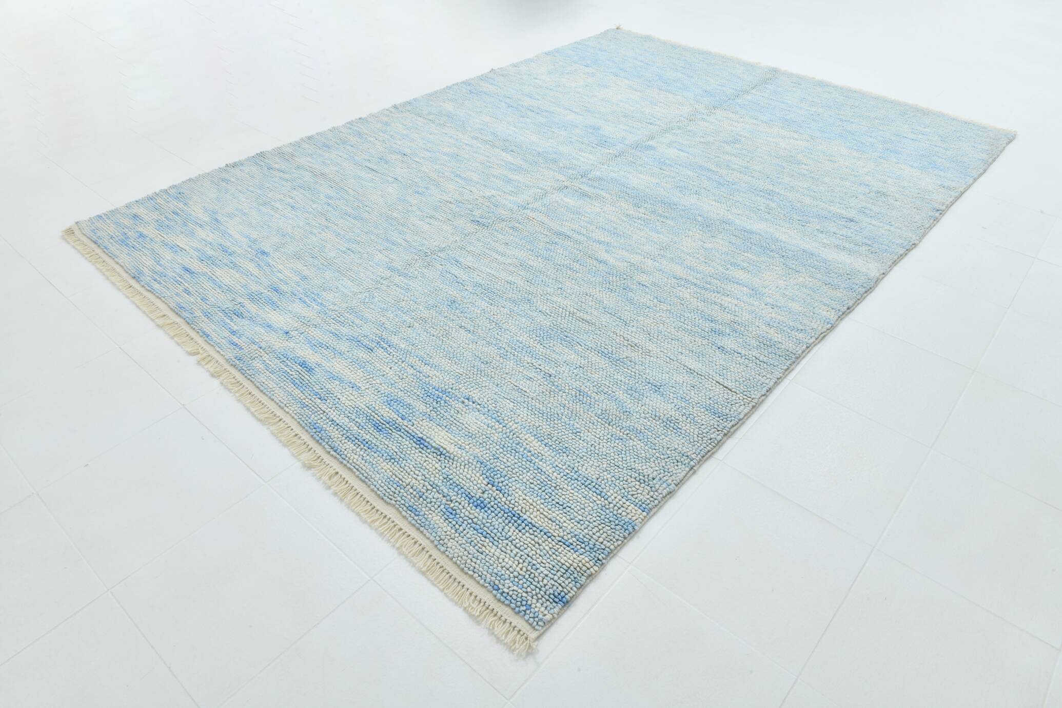 8x11 light blue large oushak rug, 244x344cm