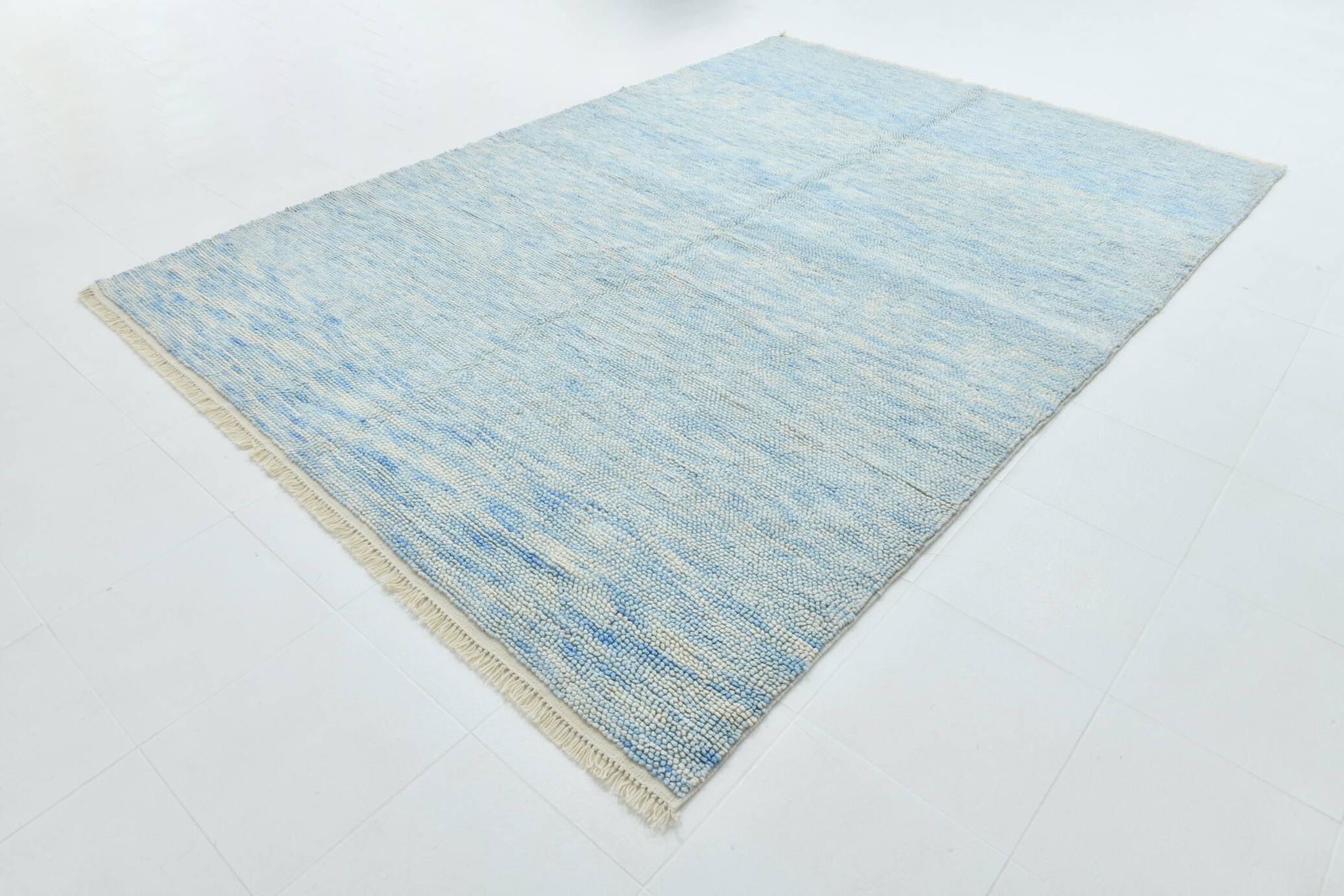 Grand tapis oushak bleu clair 8x11, 244x344cm