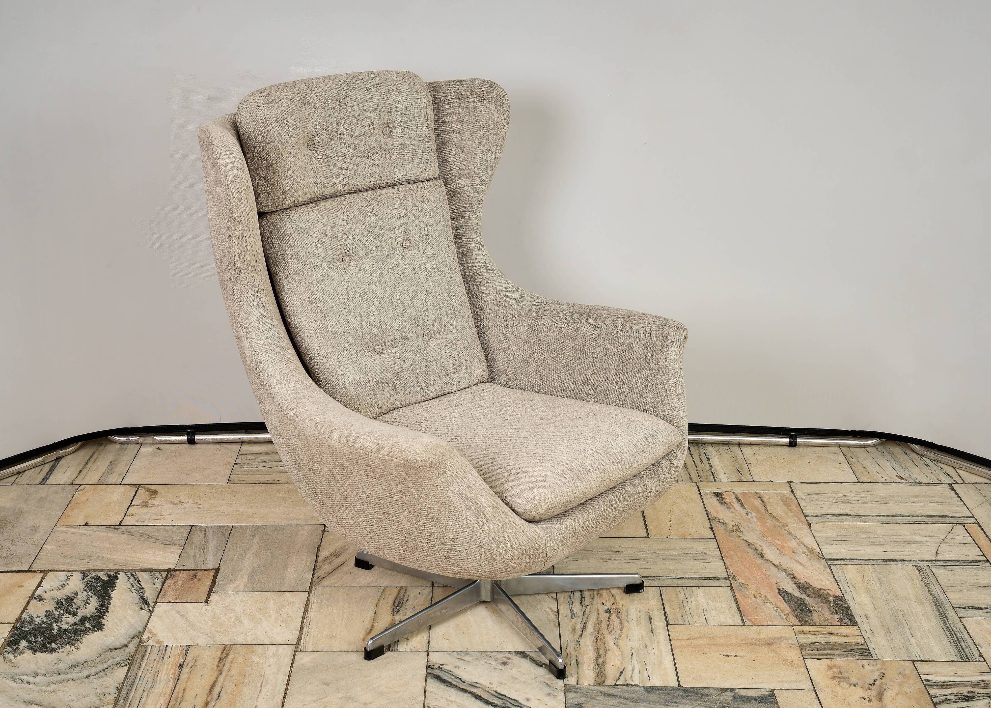 Ushak swivel chair by up zavody 1960s czechoslovakia