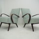 Pair of Ton/Thonet Beech Armchairs, Czechoslovakia