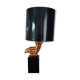 70s desk lamp black and golden eagle head