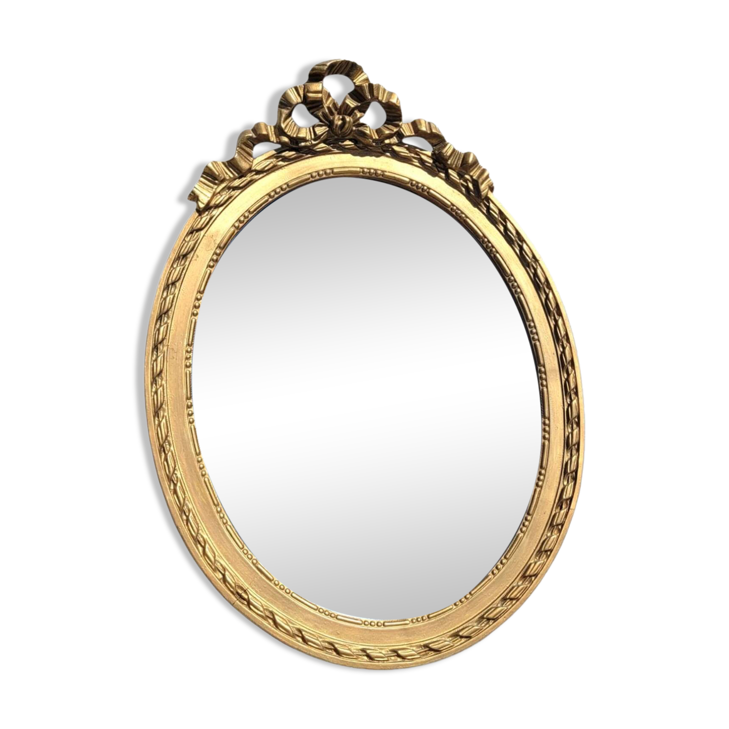 Large oval Louis XVI style mirror 47x65cm