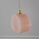 Suspension in powder pink opaline art deco 30s-40s