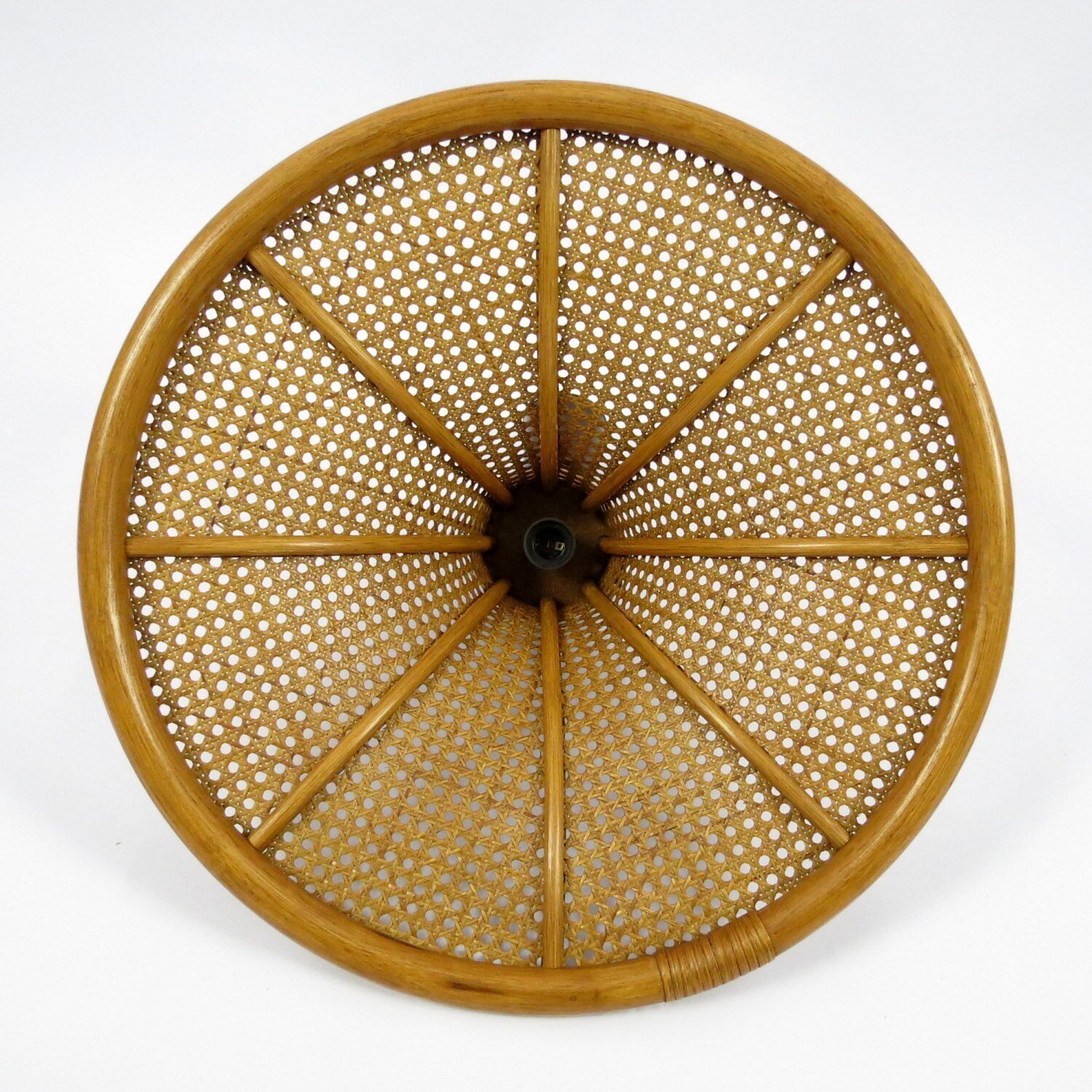 Bamboo and cane adjustable pendant, 1960s