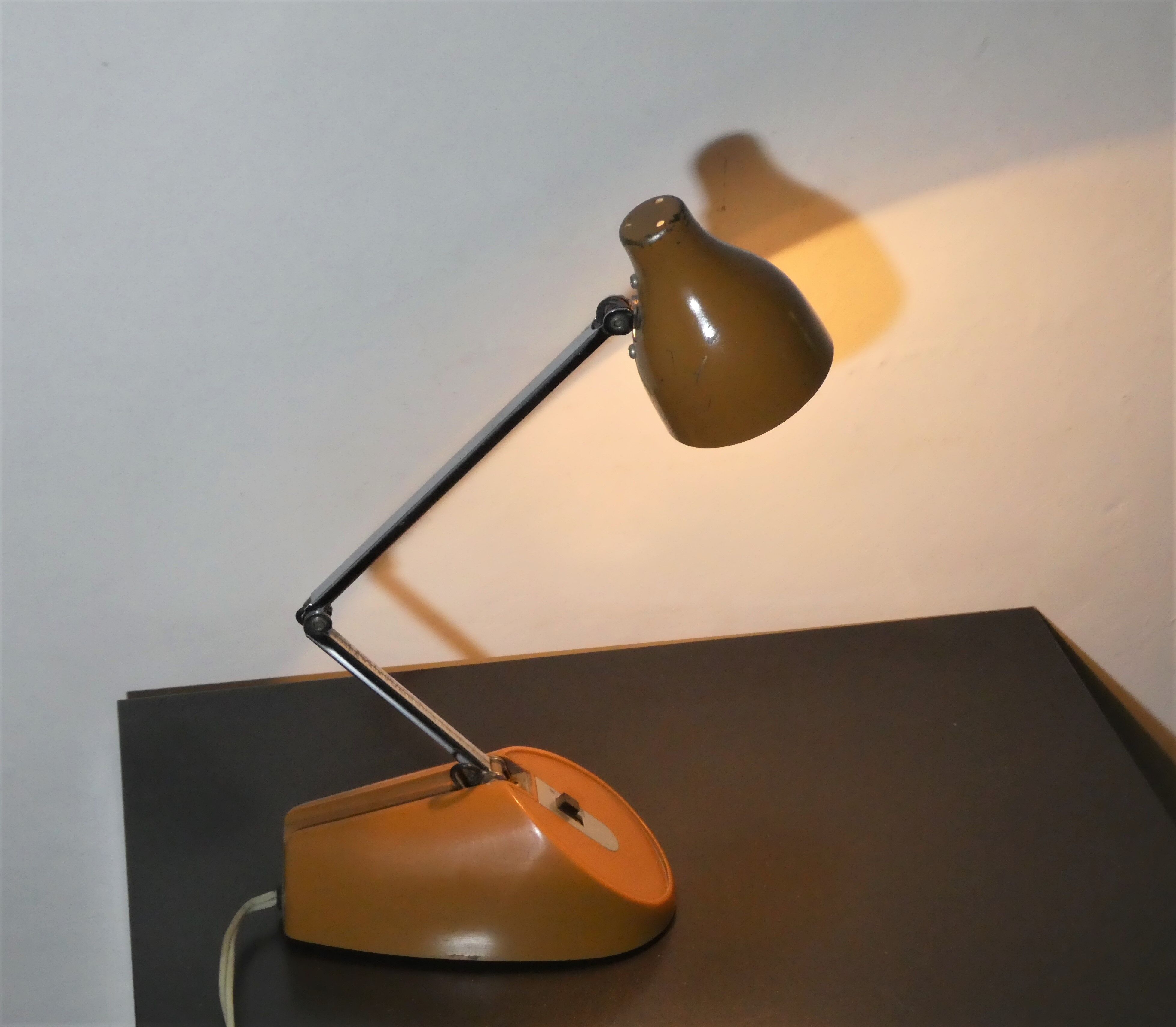 1970 articulated bedside lamp
