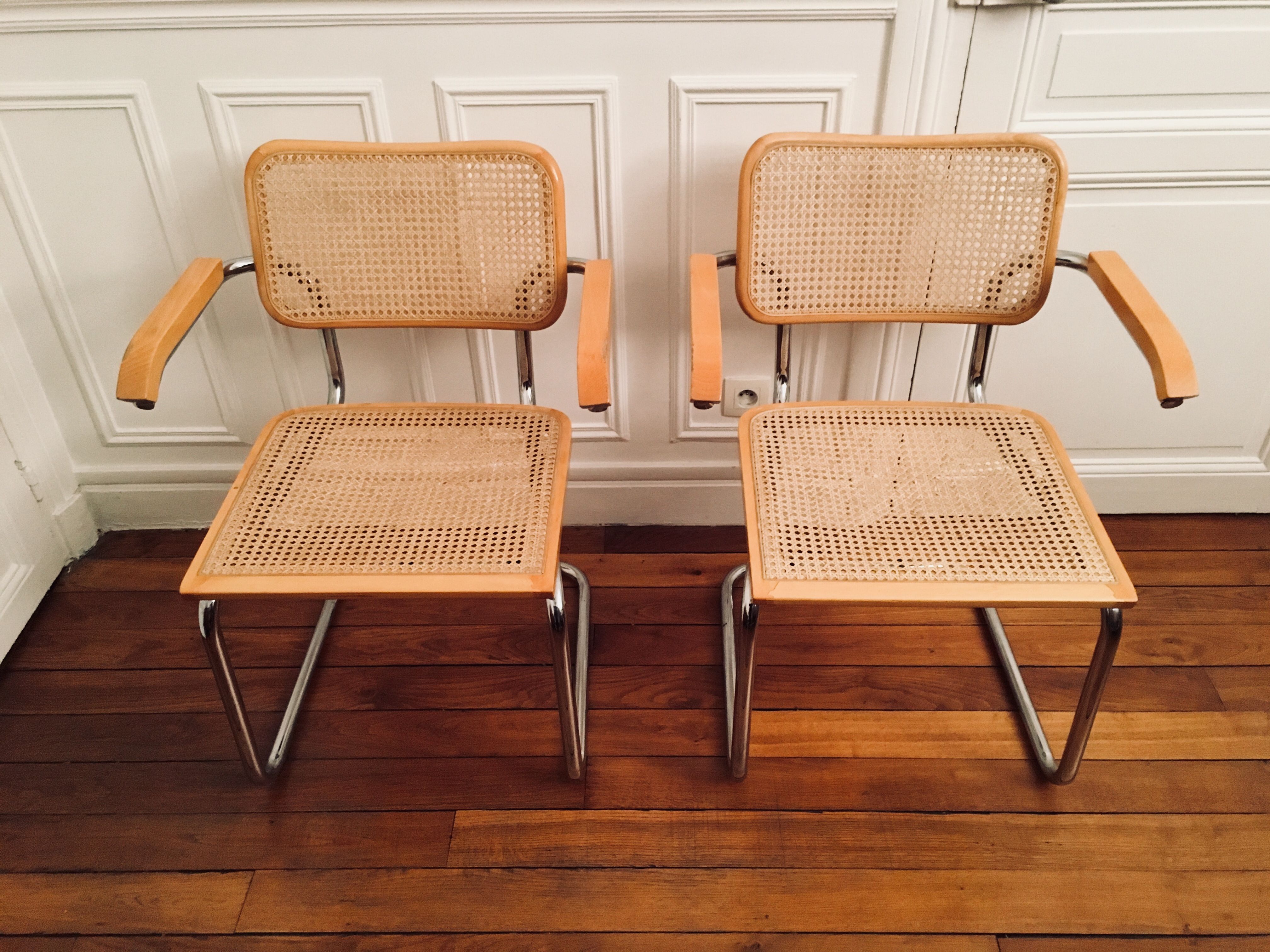Paire de fauteuils Cesca B64 by Marcel Breuer