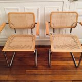 Paire de fauteuils Cesca B64 by Marcel Breuer