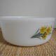 Plat saladier Arcopal jonquilles vintage french dish
