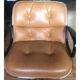 Charles Pollock leather President armchair