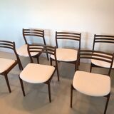 Lot de 6 chaises par P.E. Jorgensen pour Farso Stolefabrik