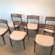 Lot de 6 chaises par P.E. Jorgensen pour Farso Stolefabrik