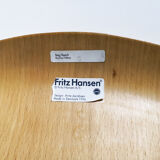 Pair of chairs 3107 "Butterfly" by Arne Jacobsen for Fritz Hansen