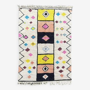 large new multi-colored Berber beni ourain rug 180x280 cm