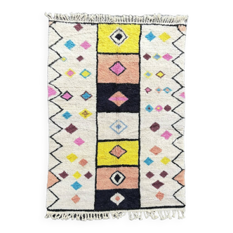 large new multi-colored Berber beni ourain rug 180x280 cm