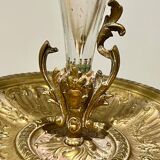Bronze and crystal centerpiece