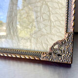 Metal frame in gold colored brass