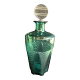 Carafe Art déco bleu turquoise