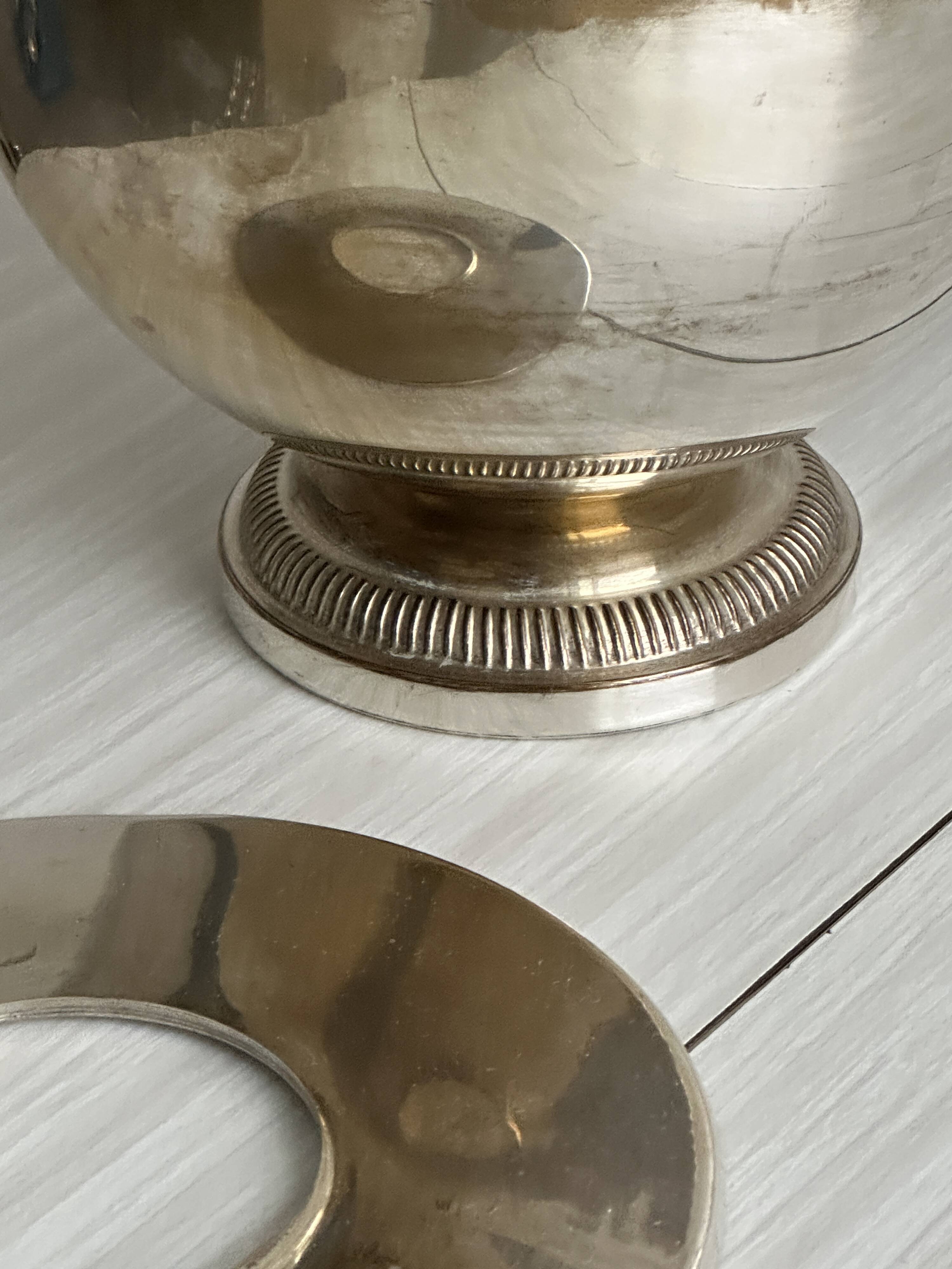 antique patinated champagne ice bucket