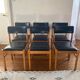 Lot de six chaises Scandinave vintage