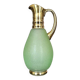 Vintage Carafe in Green and Gold Granite Glass - Vintage Tableware