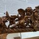 19th-century mirror with cherubs