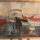 Oil on canvas signed Nathalie Pogarieloff