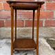 Table D’appoint Sellette Ancienne Bois Tourné Brut Décoration Vintage
