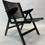 Niko Kralj Slovenian Rex Plywood Folding Chair for Stol 1950s in Black