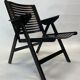 Niko Kralj Slovenian Rex Plywood Folding Chair for Stol 1950s in Black