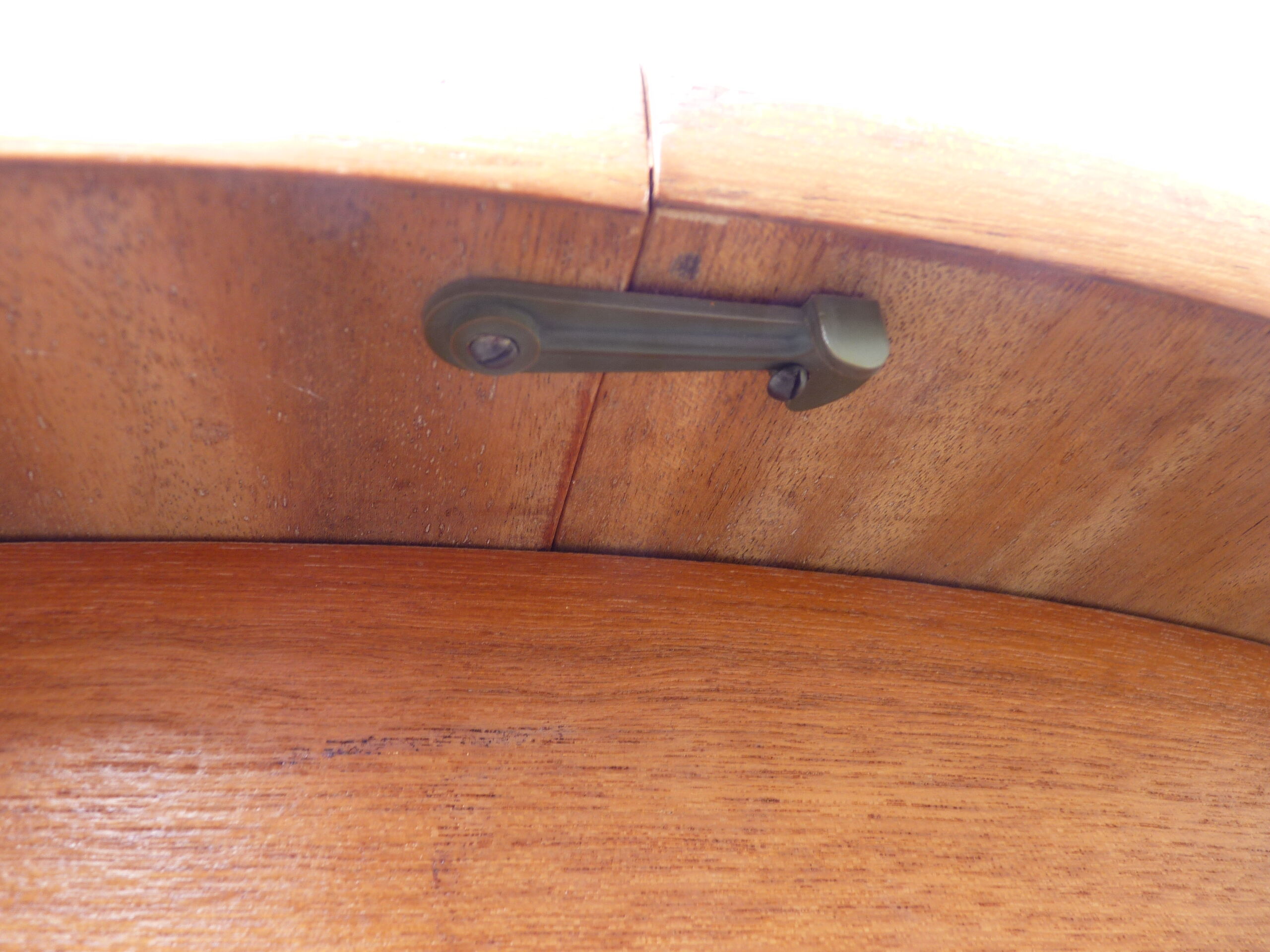 Teak round dining table