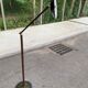 Vintage Italian floor lamp Zid (1996) in Loup & Brass finish with dimmer.
