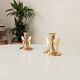 Pair of vintage winged candlesticks from the 60s/70s