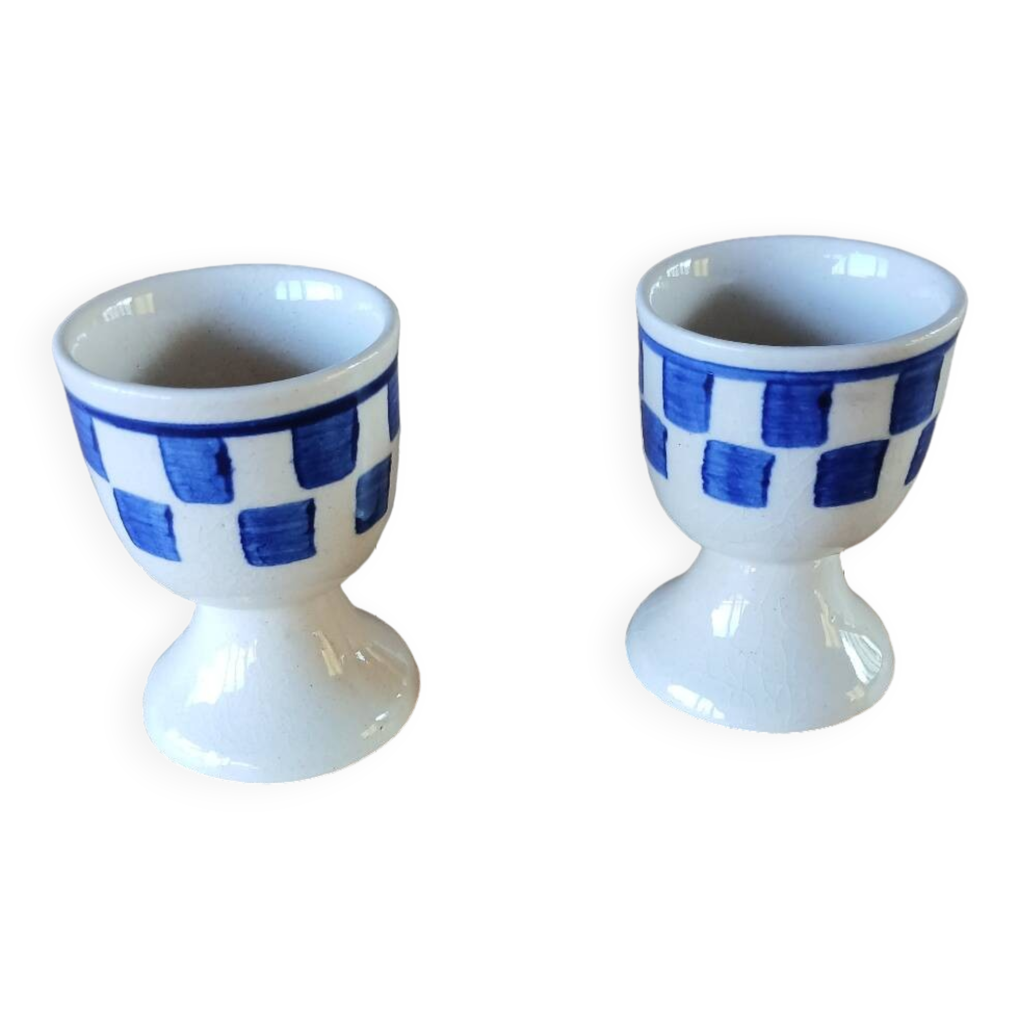 2 old egg cups