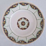 Flat Plates in Old Longwy Earthenware, Geneva Vintage Model