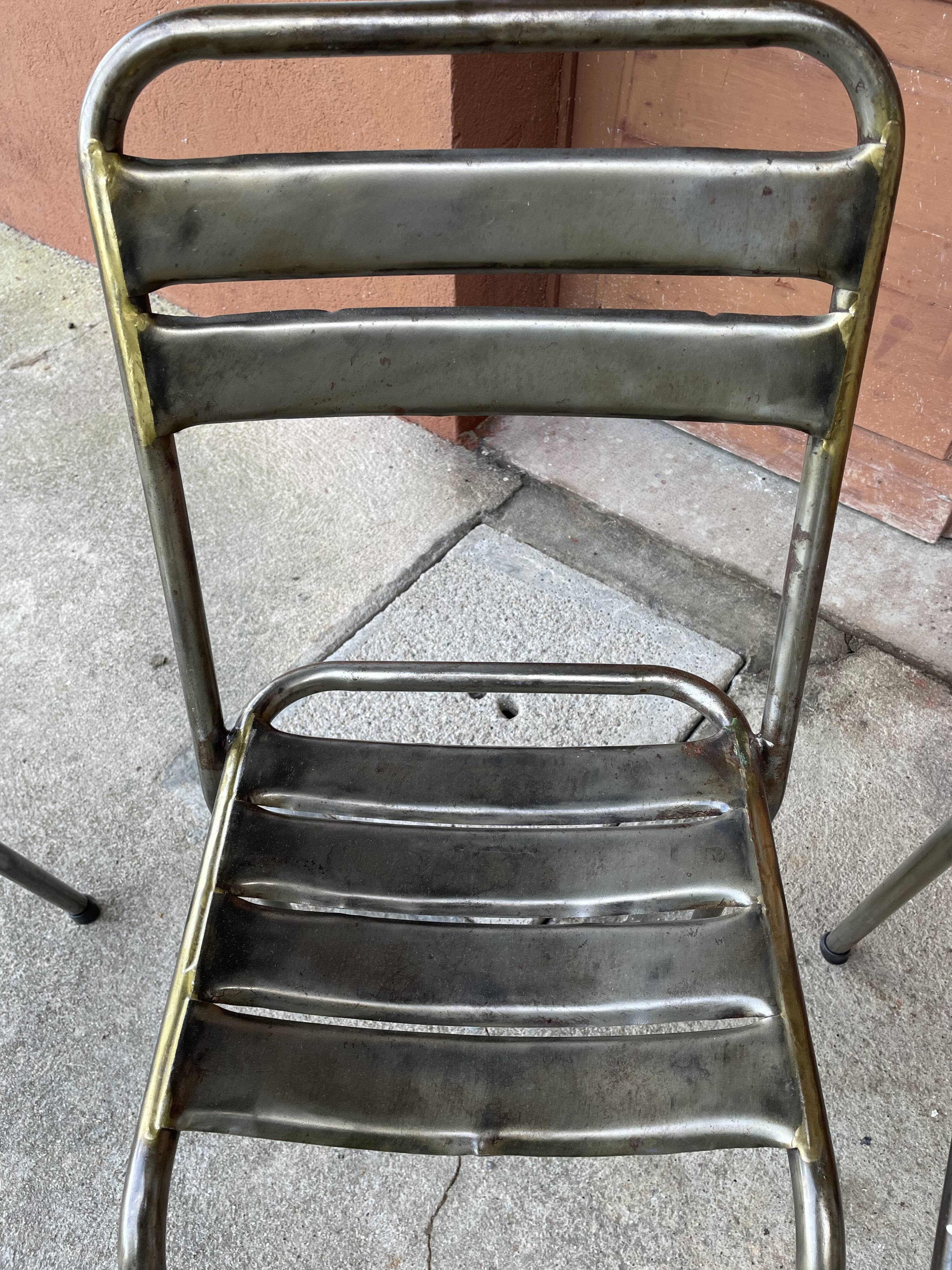 Industrial style table and chairs