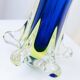 XXL Vase Fratelli Toso - blue Murano glass, Italy, 1970s