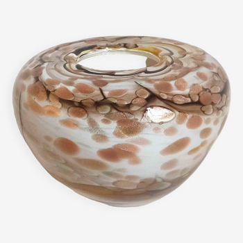 Vase Murano moucheté Largeur 22 cm