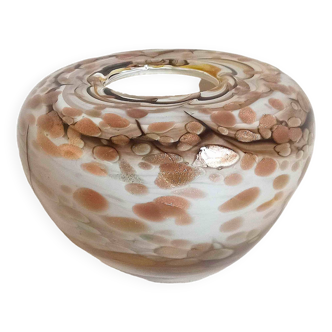 Vase Murano moucheté Largeur 22 cm