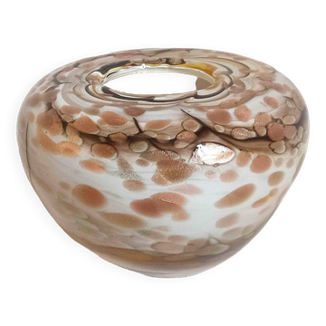 Vase Murano moucheté Largeur 22 cm