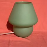 Glass mushroom lamp