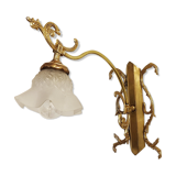 Bronze Modernist wall lamp. Spain, 1930s.