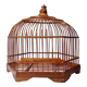 Cage à oiseaux chinoise vintage en bambou