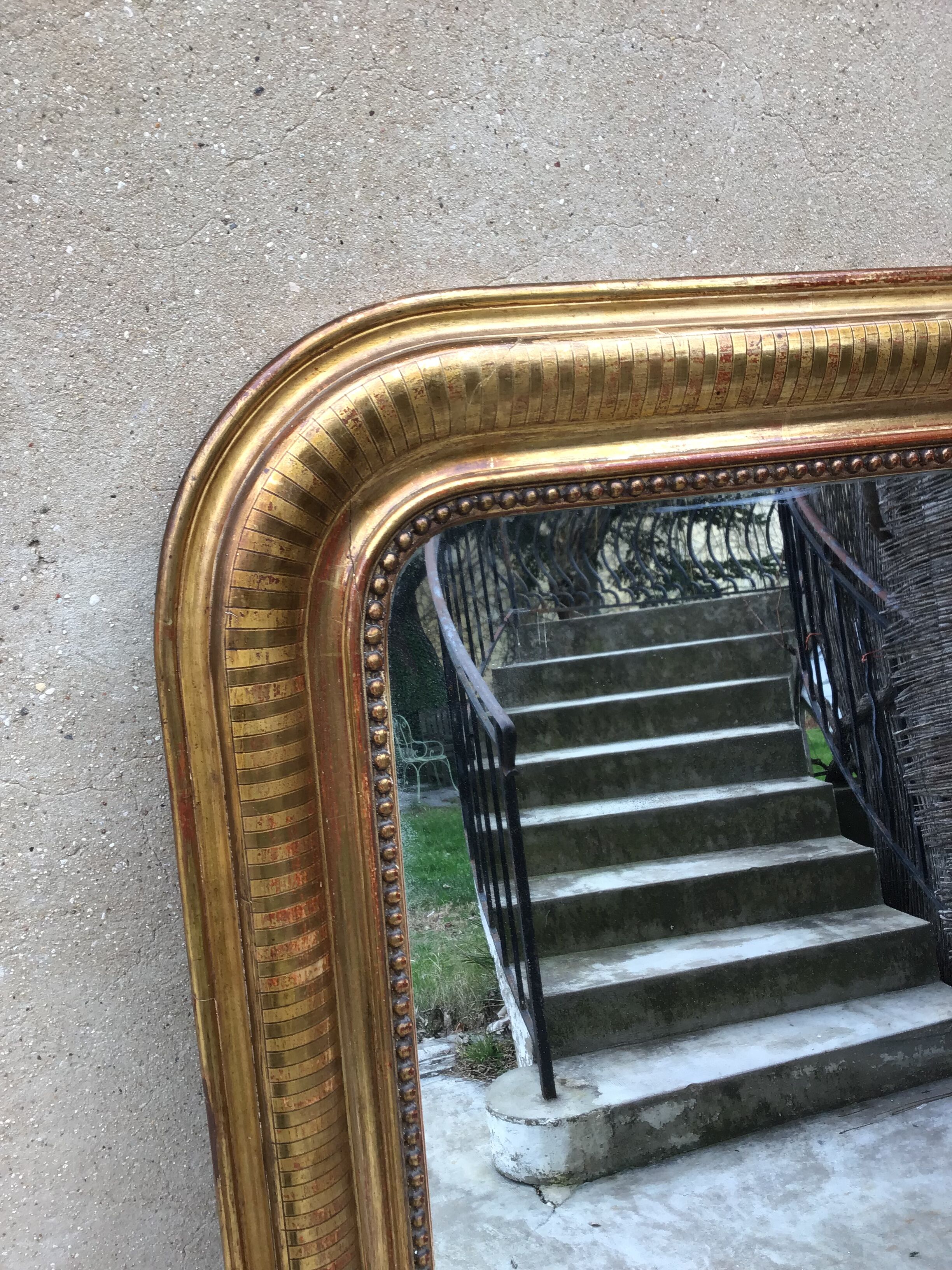 Mirror Louis Philippe gilded 142x98