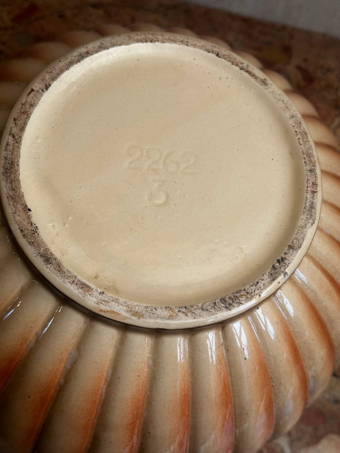Grand Cache Pot en Céramique Vintage
